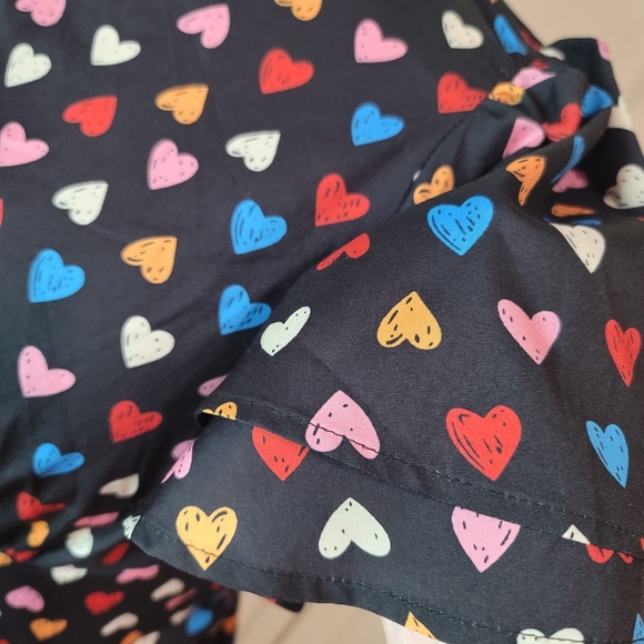 2xUnique Vintage Heart Dress sz 2X ❤🖤💛🤍💙 - Picture 6 of 12
